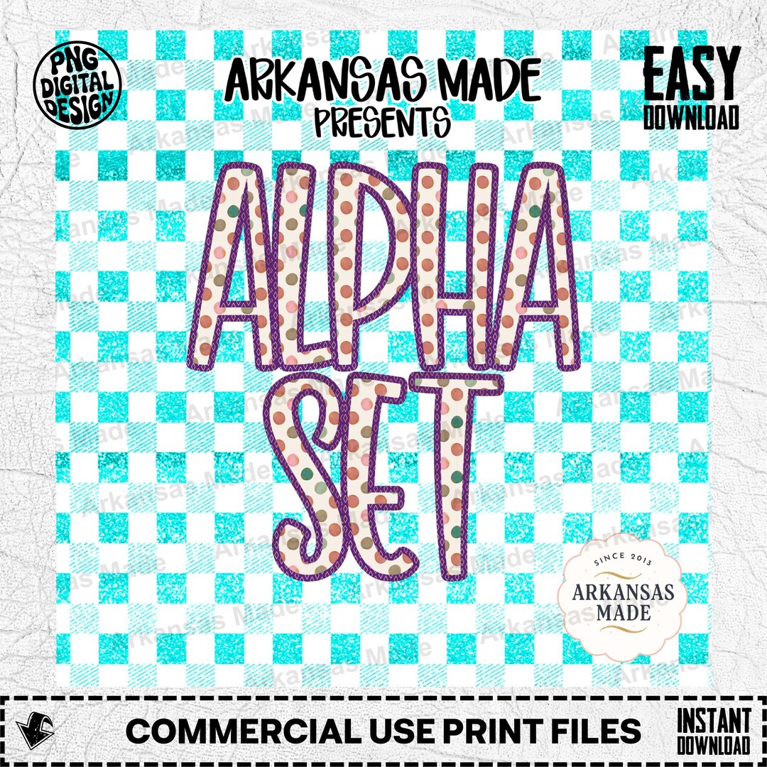 Polka Dot Alpha Set Digital Download, Faux Gold Glitter Letter Font ...
