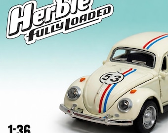 Herbie #53 Diecast Beetle – 1:36 Scale Alloy Model Car