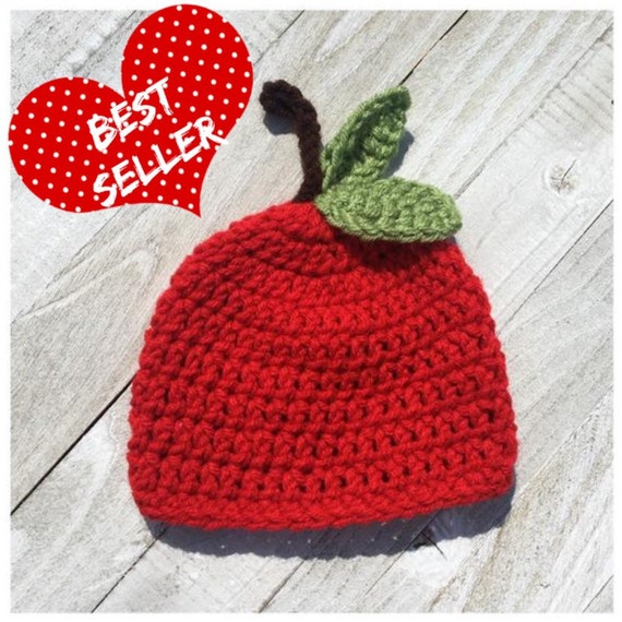 Crochet Apple Hat - Etsy