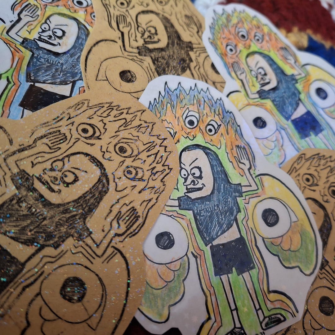 Ooak Rd357 Ebay Stickers Handmade OOAK