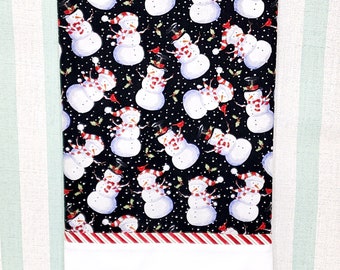 Christmas Snowman Pillowcase, Personalized Pillowcases
