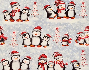 Christmas Penguins Pillowcase, Personalized Pillowcases