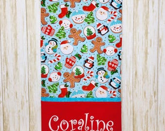 Christmas Cookies Pillowcase, Personalized Pillowcases