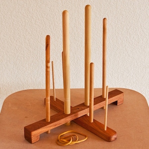Folding Portable Flute Stand - Holds 8 Native American Flutes