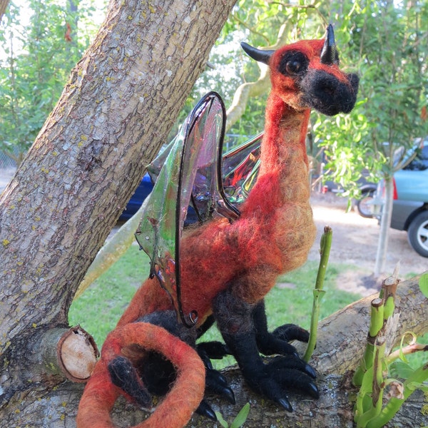 OOAK Needle Felted dragon