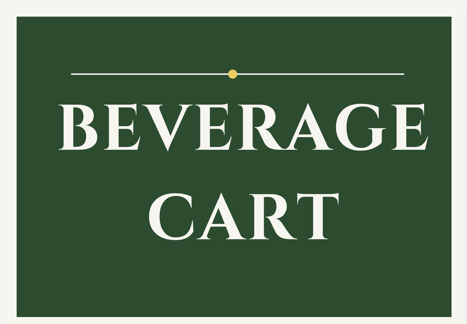 Golf Beverage Cart Sign | Masters Party Decor | Editable Canva Template ...