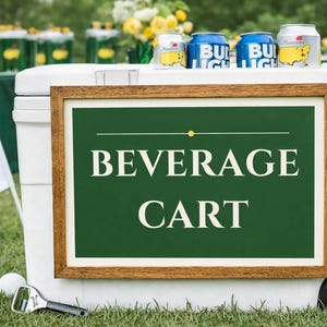 Golf Beverage Cart Sign - Etsy