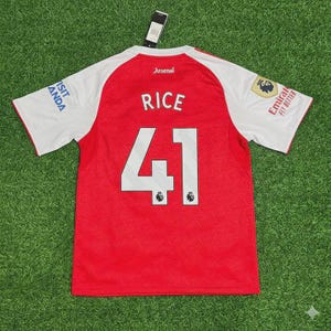Declan Rice Arsenal 2026 Home Jersey, #41 Football Shirt, Gunners Fan Kit