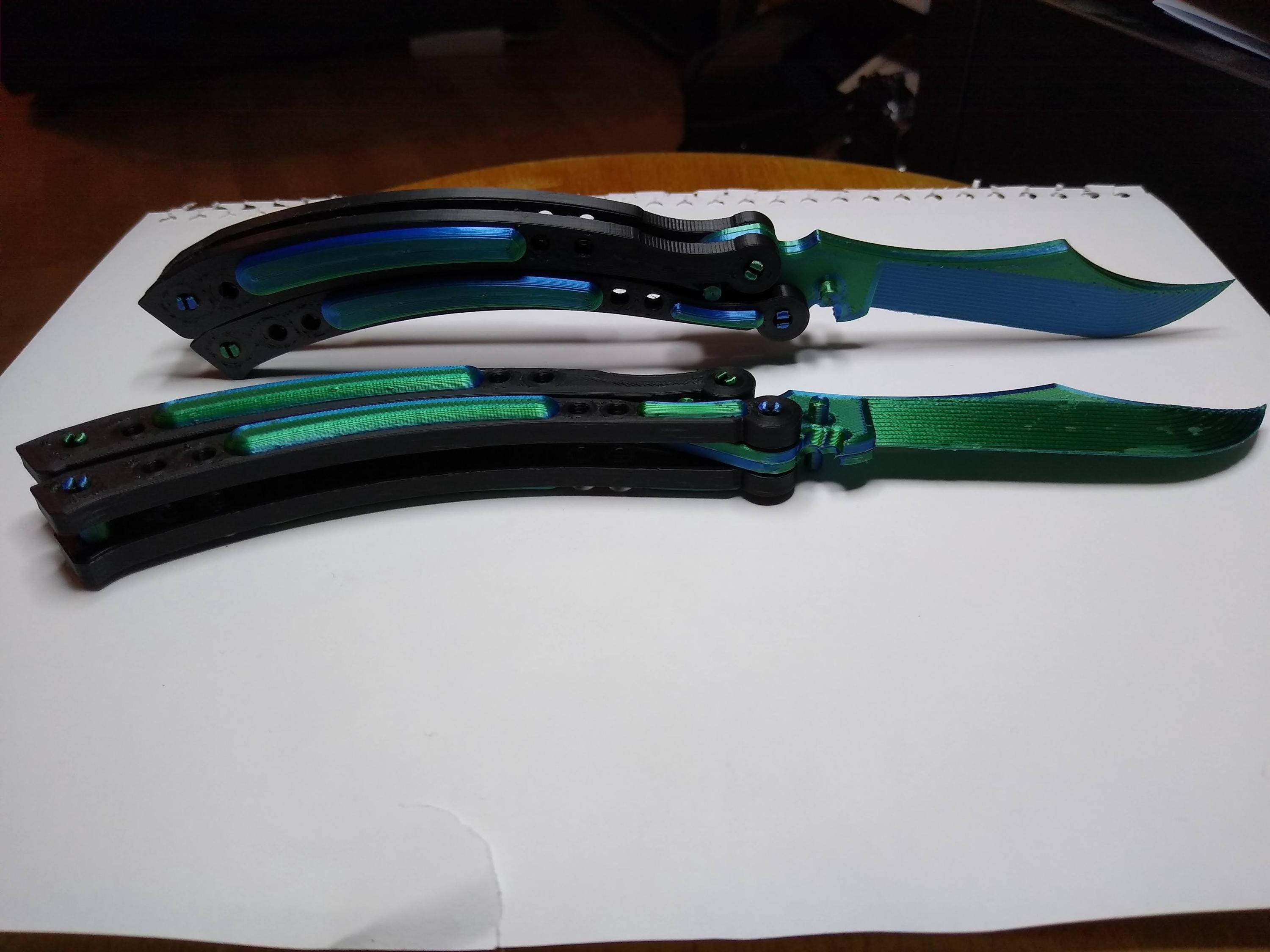 Dfuqanb 2 pezzi Coltello a Farfalla da Allenamento, Coltello a Farfalla Per, Pratico Balisong, Coltello Da Allenamento A Farfalla, pratica flipping trucchi per i principianti