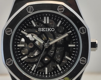 <SEIKO 5 SPORTS>【ジャンク】自動巻き 腕時計 23石 100M Vintage Seiko 5 Sports 100m Automatic 23jewels Blue Dial Date/day