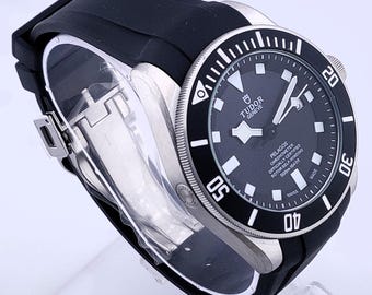 vintage Tudor Black Zifferblatt Automatik Herrenuhr Edelstahl .