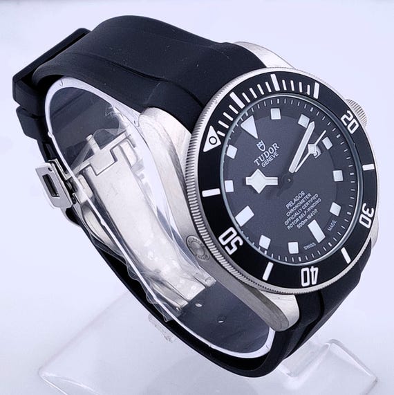 vintage Tudor Black Dial Automatic Men's Watch Stainless steel.