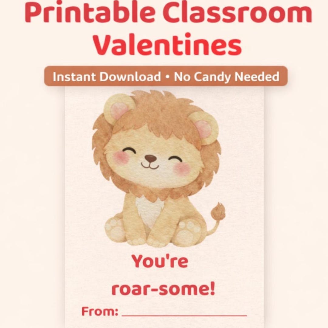 Printable Classroom Valentines for Kids | Valentine Cards for School ...