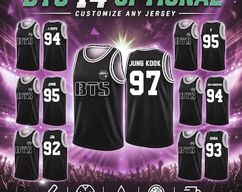 Camiseta sin mangas personalizada de baloncesto de Bangtan, camiseta personalizada de concierto de Kpop para mujeres, hombres y adolescentes, regalo para fans, ropa para festivales de música.