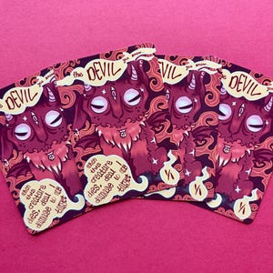 Devil Tokens – Custom MTG Proxy, Red Creature Card (Set of 4 - Glossy)