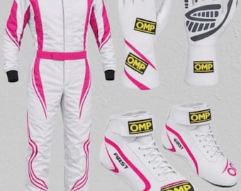 Digital Printed Go Kart Racing Suit Kit: Level 2, Shoes & Gloves