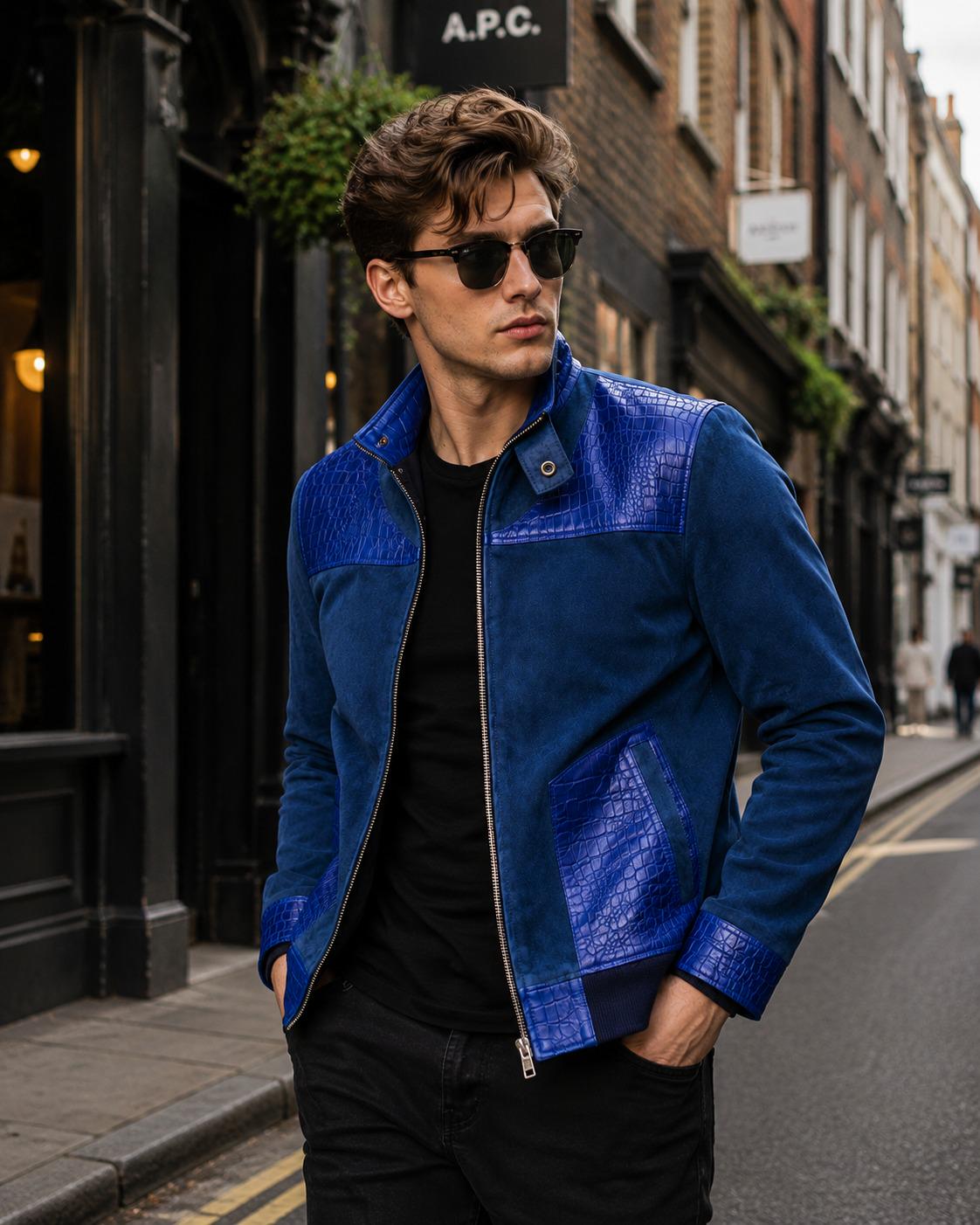 Ykk Leather Jacket - Etsy