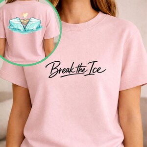Break the Ice PNG-paket, rolig tröjdesign, fram- och baksida (digital nedladdning)