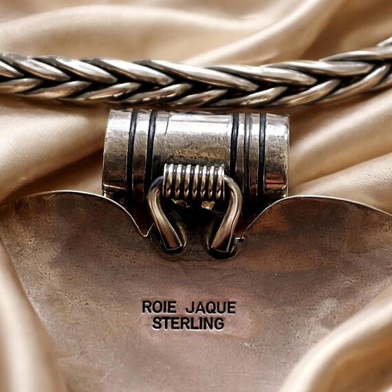 Roie Jaque statement sterling silver necklace wit… - image 5