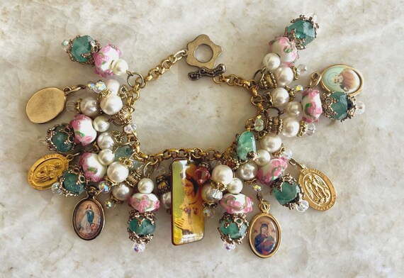 Statement Religious Charm Bracelet. - image 1