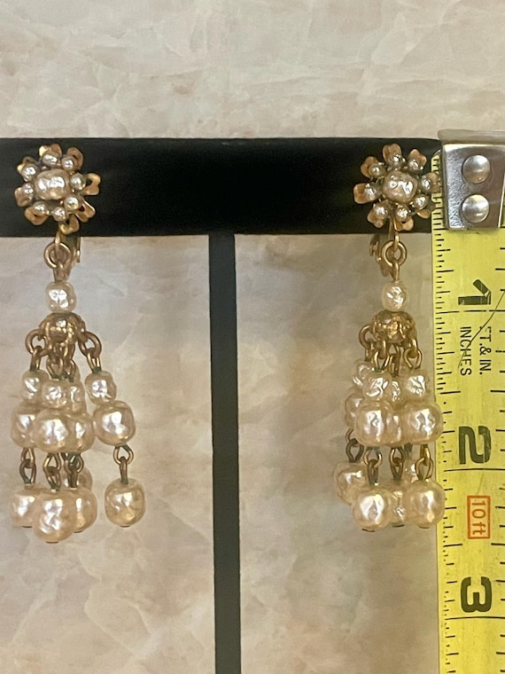 Miriam Haskell Vintage Signed Statement Dangle Ba… - image 3