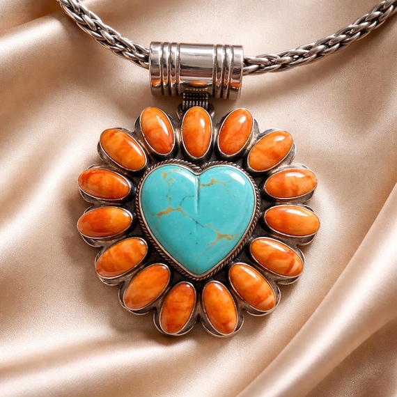 Roie Jaque statement sterling silver necklace wit… - image 2