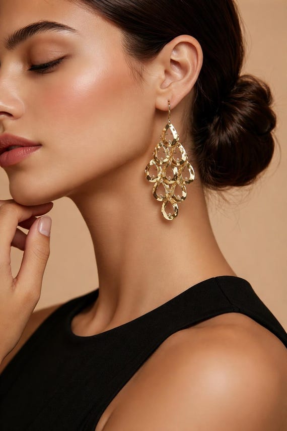 Statement Dangle Earrings - image 4