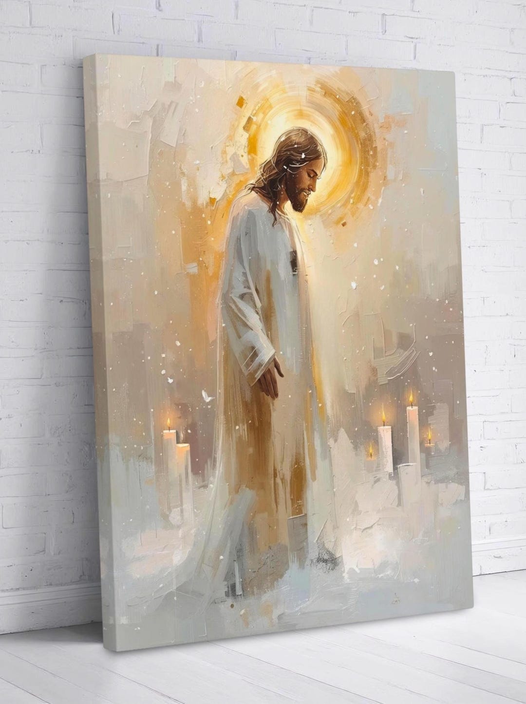 Jesus Print Art Christian Artwork, Christ in Quiet Peace Catholic Wall ...