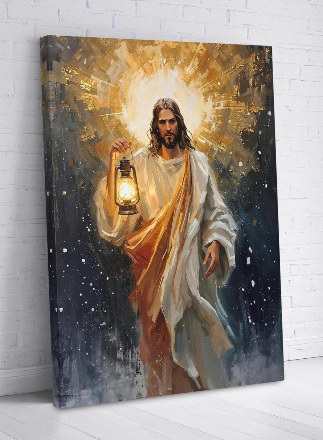Jesus Christian Artwork Religious Wall Art, Abstract Christ Painting ...