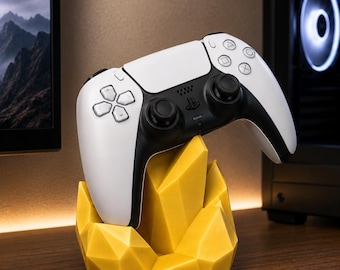 Suporte de cristal geométrico para controle | Suporte universal para exibição de jogos
