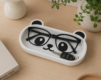 Panda Glasses Tray – minimalistische bureau- en halorganizer