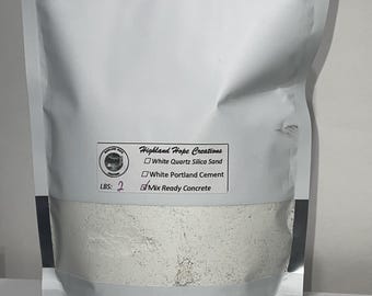 Mélange à béton blanc pour travaux manuels | Ciment ultra blanc, sous-verres, jardinières