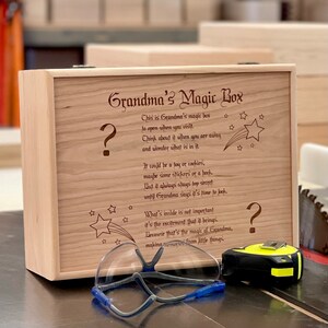 Unvollendete Holz-Box mit Scharnieren & Latch 13 3/4 x 7 1/4 x 4 ...