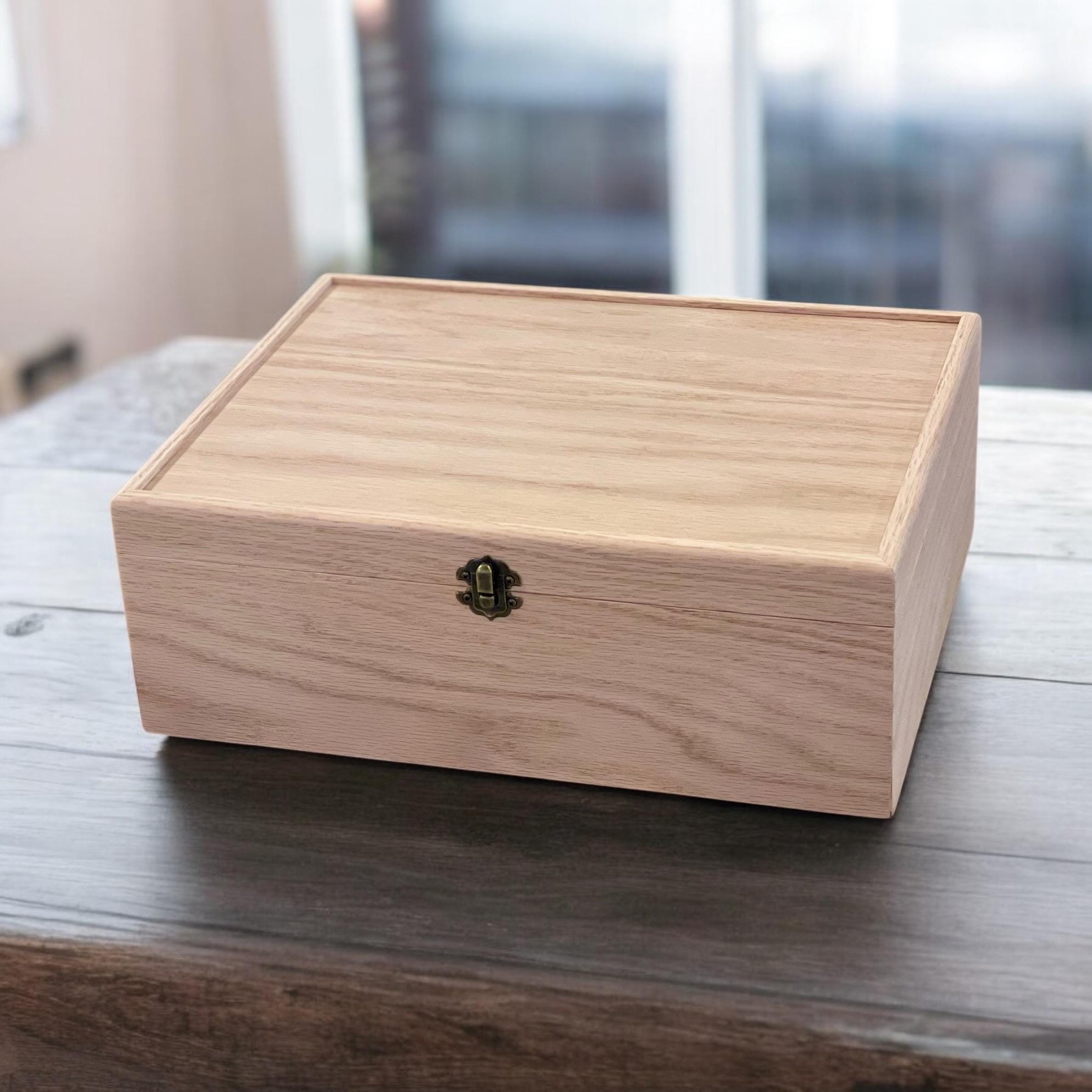 Scatola In Legno Di Paulownia 20x10x6 Cm - Scatola Dei Ricordi, Portagioie, Idee Regalo