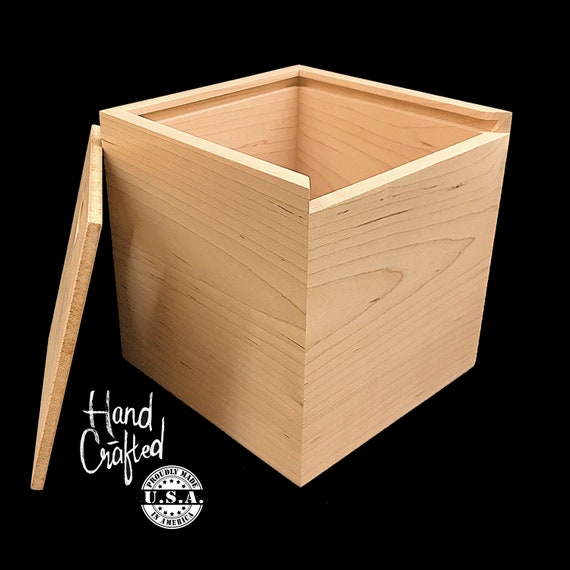 Unfinished Wooden Tissue Box Cover For Kleenex Cubes