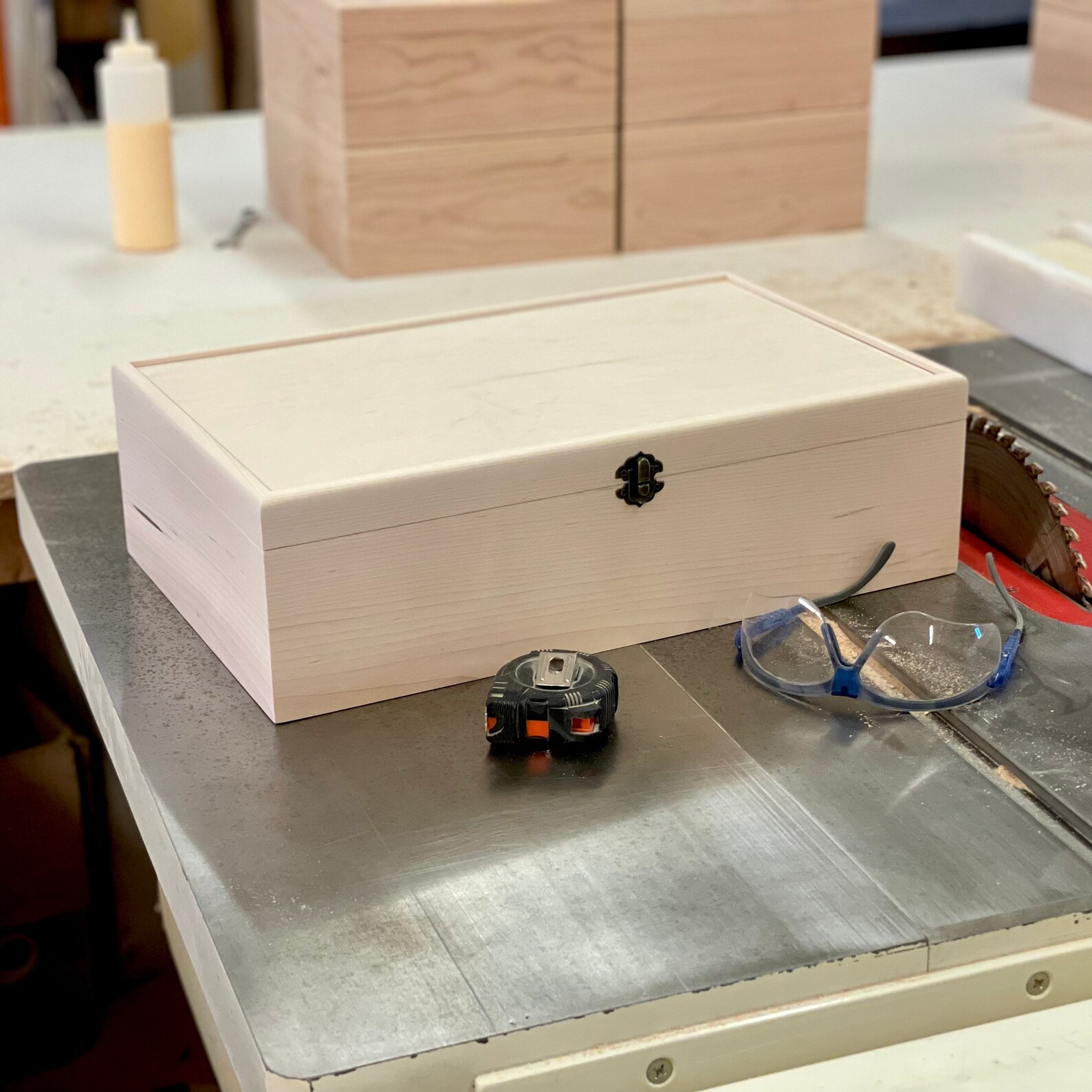 Extra Large Unfinished Wood Box With Lid 16 1/2 X 10 1/4 X 4 Etsy