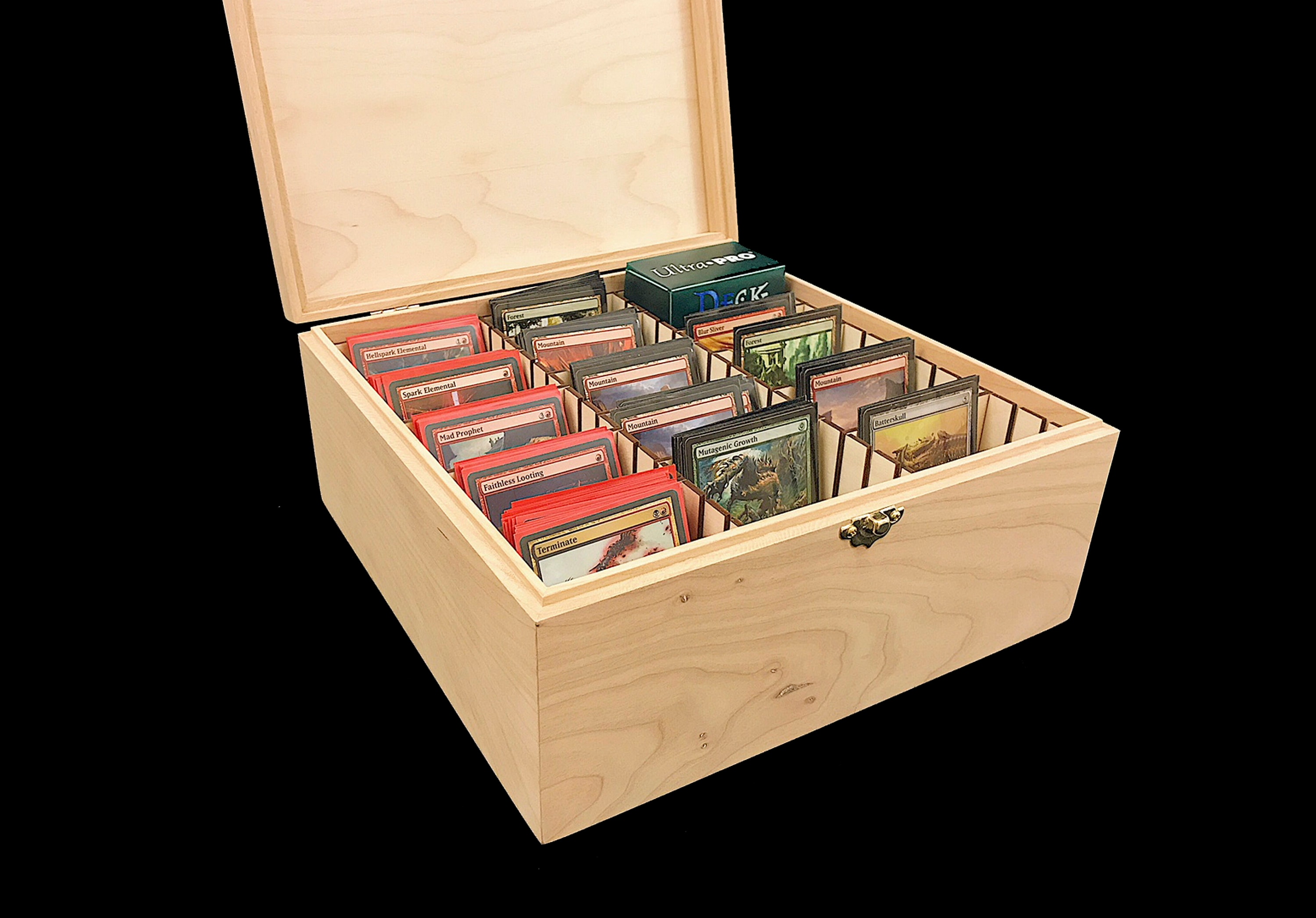 Unfinished Wooden Deck Box with Hinges & Latches-10 1/4 x 10 1/4 x 4 …