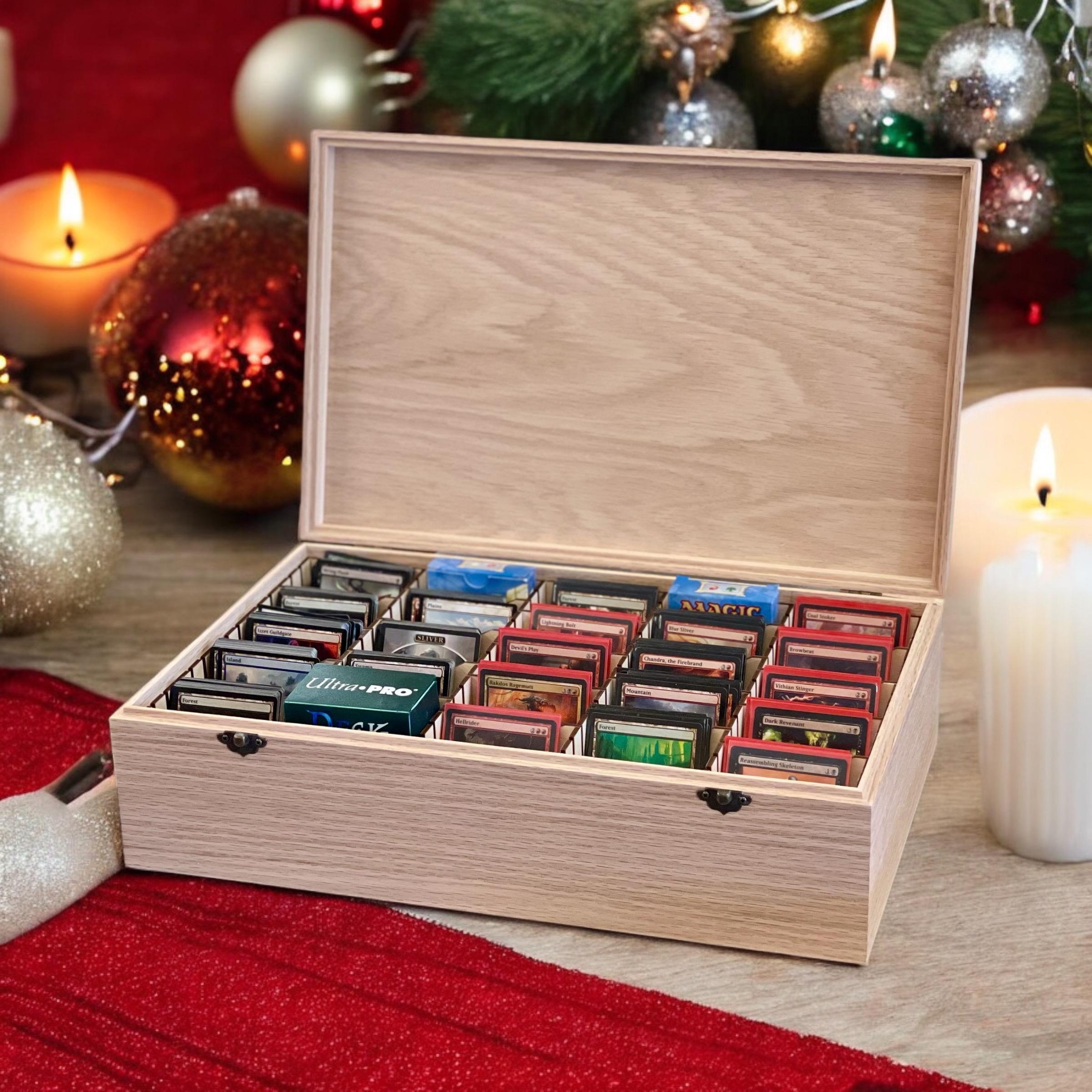 Handmade Trading Card Storage Box: Oak, Maple, or Cherry Wood - Etsy