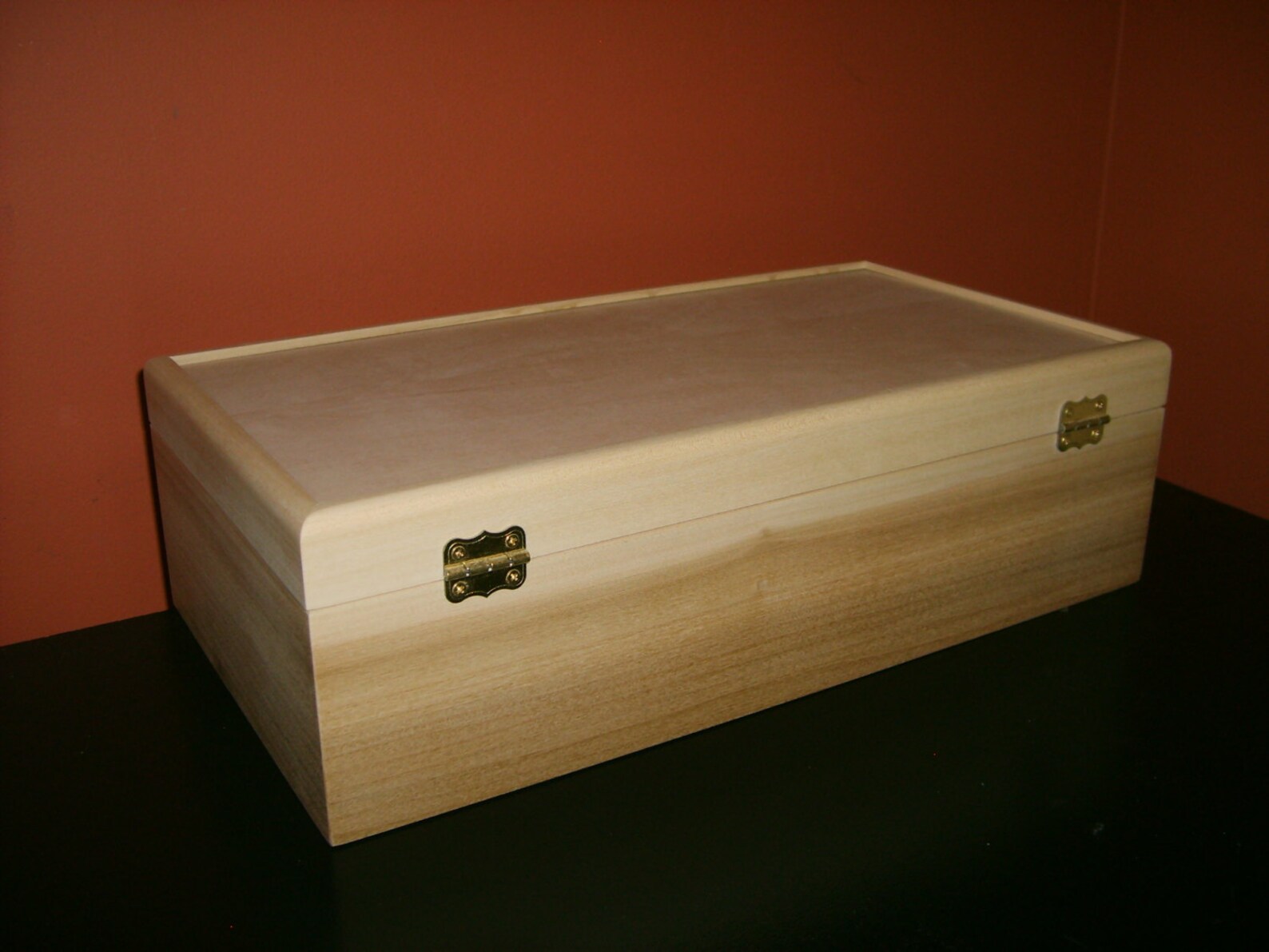 Unfinished Wooden Wine Box w/ Hinges & Lock Holds 2 Bottles Etsy