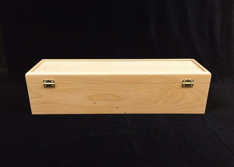 Unfinished Wooden Deck Box With Hinges & Latches 16 3/4 X 4 Etsy