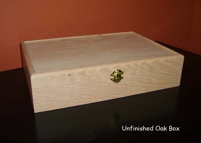 Unfinished Wooden Cigar Box w/ Hinges and Latch Etsy