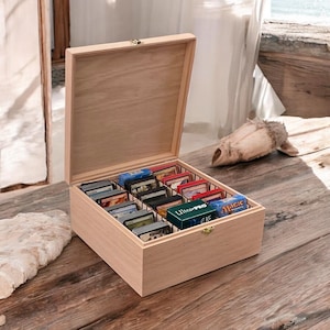 Kommandant Deck Box Sammelkarte Aufbewahrungsbox MTG Deck Box Karte Organizer TKG Deck Box Baseball Karte Aufbewahrungsgeschenk für Ihn Football Card Box