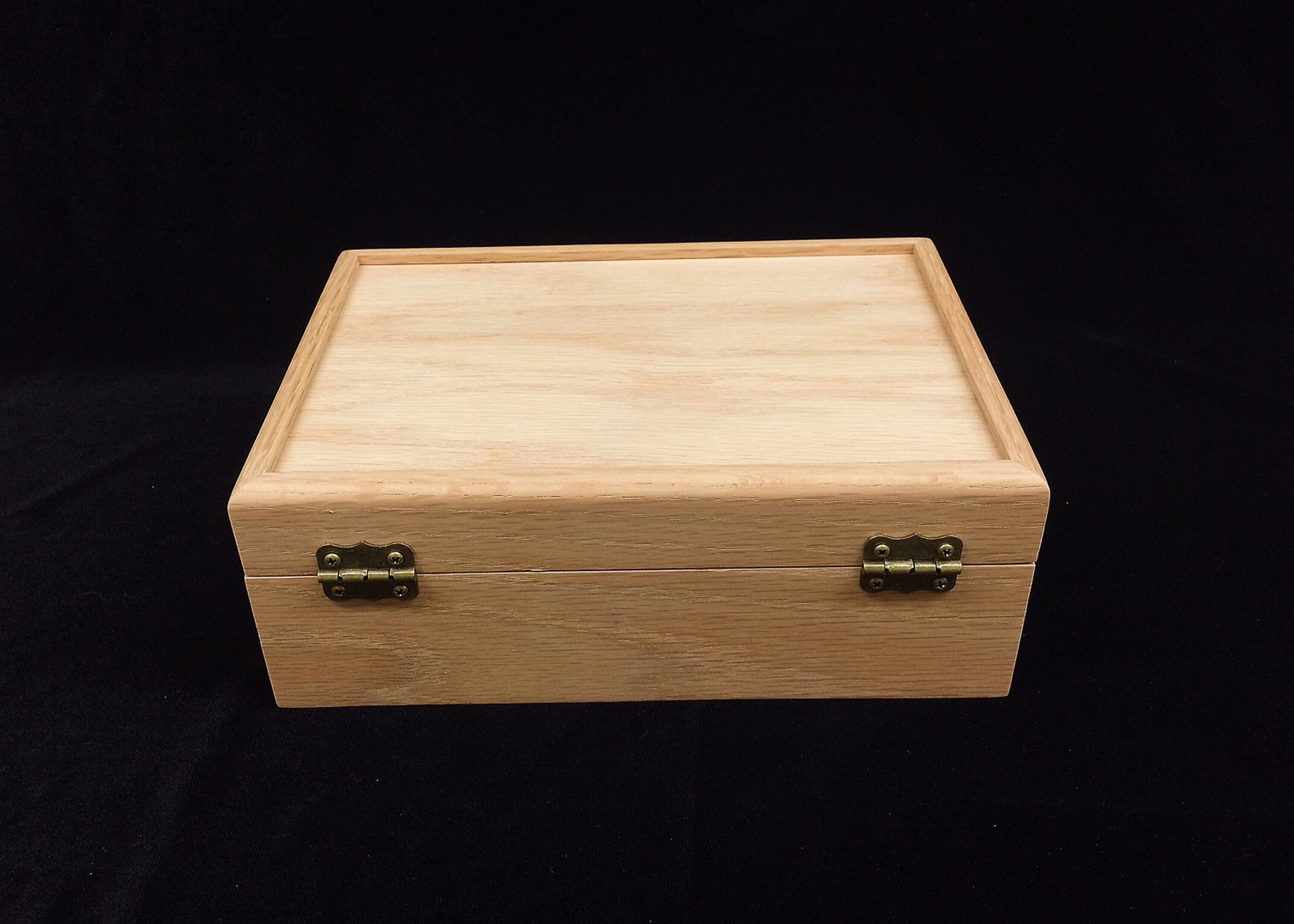 6 cajas grandes de madera sin terminar con tapa con bisagras y cierre  frontal, cajas de madera rectangulares sin pintar, cajas de madera para