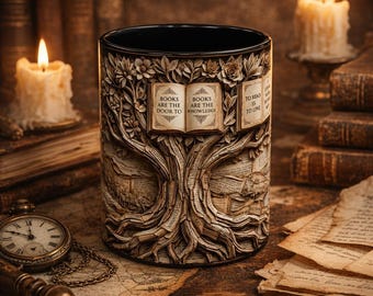 Tree of Books Mug | Accent Coffee Mug