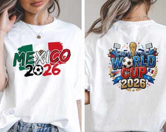 Mexico Retro Soccer Shirt, Vintage '26 T-Shirt, Comfort Colors Tee, Gildan Shirt, World Soccer Event, Gameday Apparel, Soccer Fan Gift Tee