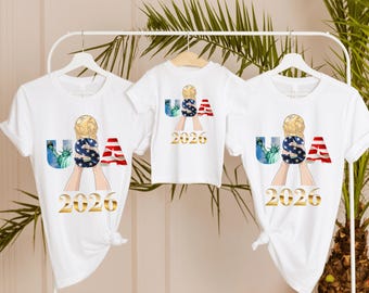 Camiseta de la Copa Mundial de EE. UU. 2026, Camiseta de la selección anfitriona de fútbol de Estados Unidos, Artículos para aficionados al fútbol, Diseño patriótico de la bandera de EE. UU. y la Estatua de la Libertad