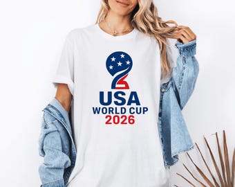 Camiseta de la Copa Mundial de EE. UU. 2026, Camiseta de la selección anfitriona de fútbol de Estados Unidos, Artículos para aficionados al fútbol, Diseño patriótico de la bandera de EE. UU. y la Estatua de la Libertad