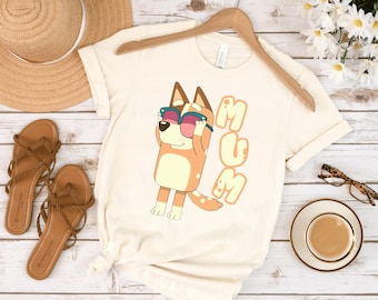 Camiseta azul "Mi mamá es la mejor", Camiseta azul para mamá, Regalo del Día de la Madre, Camiseta azul de cumpleaños, Regalo azul para fans, Camiseta linda para mamá, Camiseta azul para la familia,