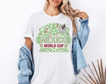 Camiseta de fútbol de México - Camiseta de la Copa del Mundo - Camiseta de México - Camiseta vintage de México - Copa del Mundo de México - Camiseta del Águila Mexicana - Viva México - Ropa de México