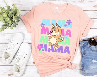 Camiseta azul "Mi mamá es la mejor", Camiseta azul para mamá, Regalo del Día de la Madre, Camiseta azul de cumpleaños, Regalo azul para fans, Camiseta linda para mamá, Camiseta azul para la familia,